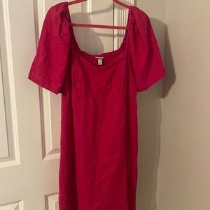 Linen pink dress - still with tags